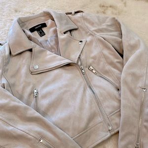 Forever 21 Suede Motto Jacket